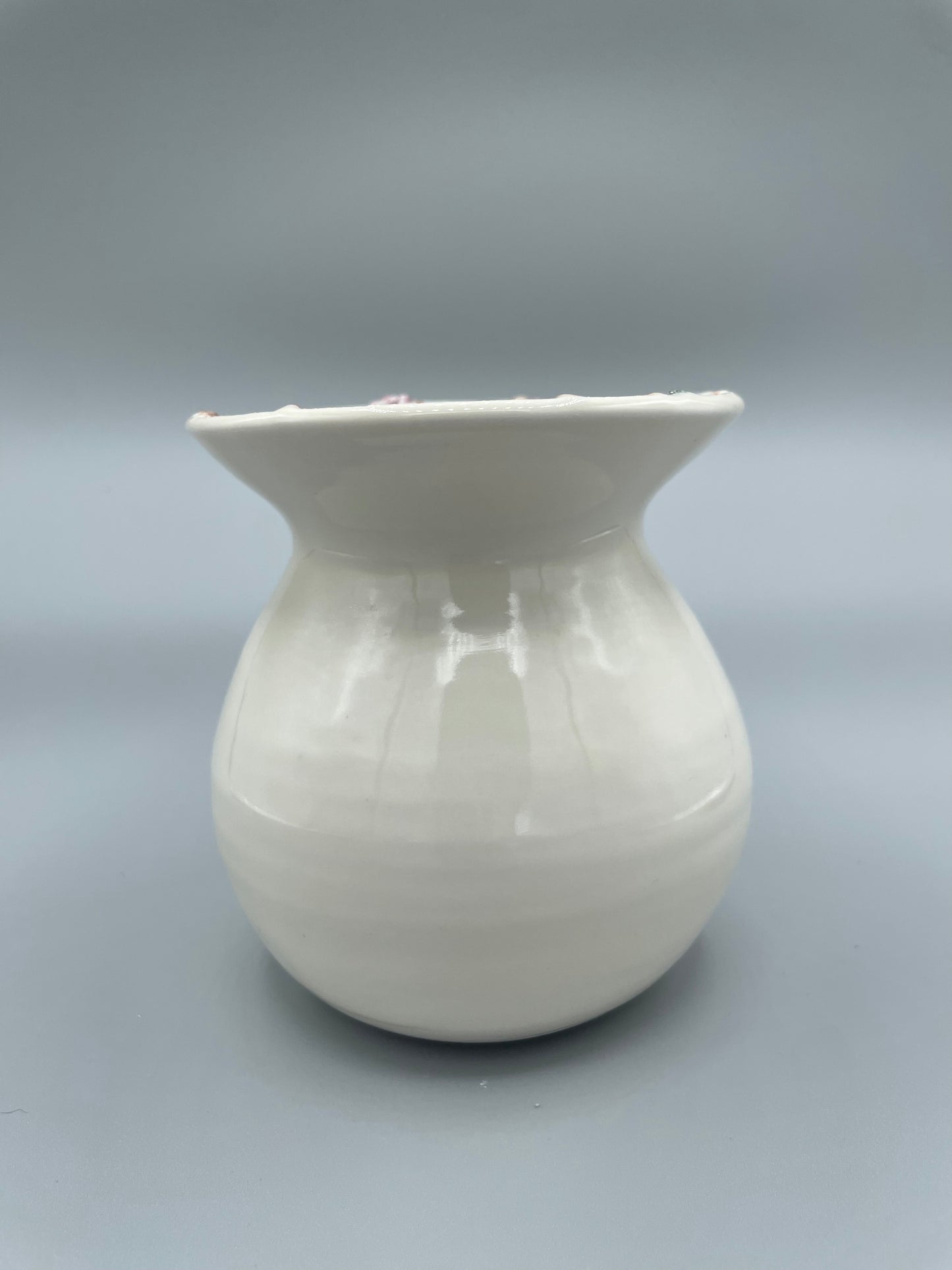 Beautyberry Vase - Country White
