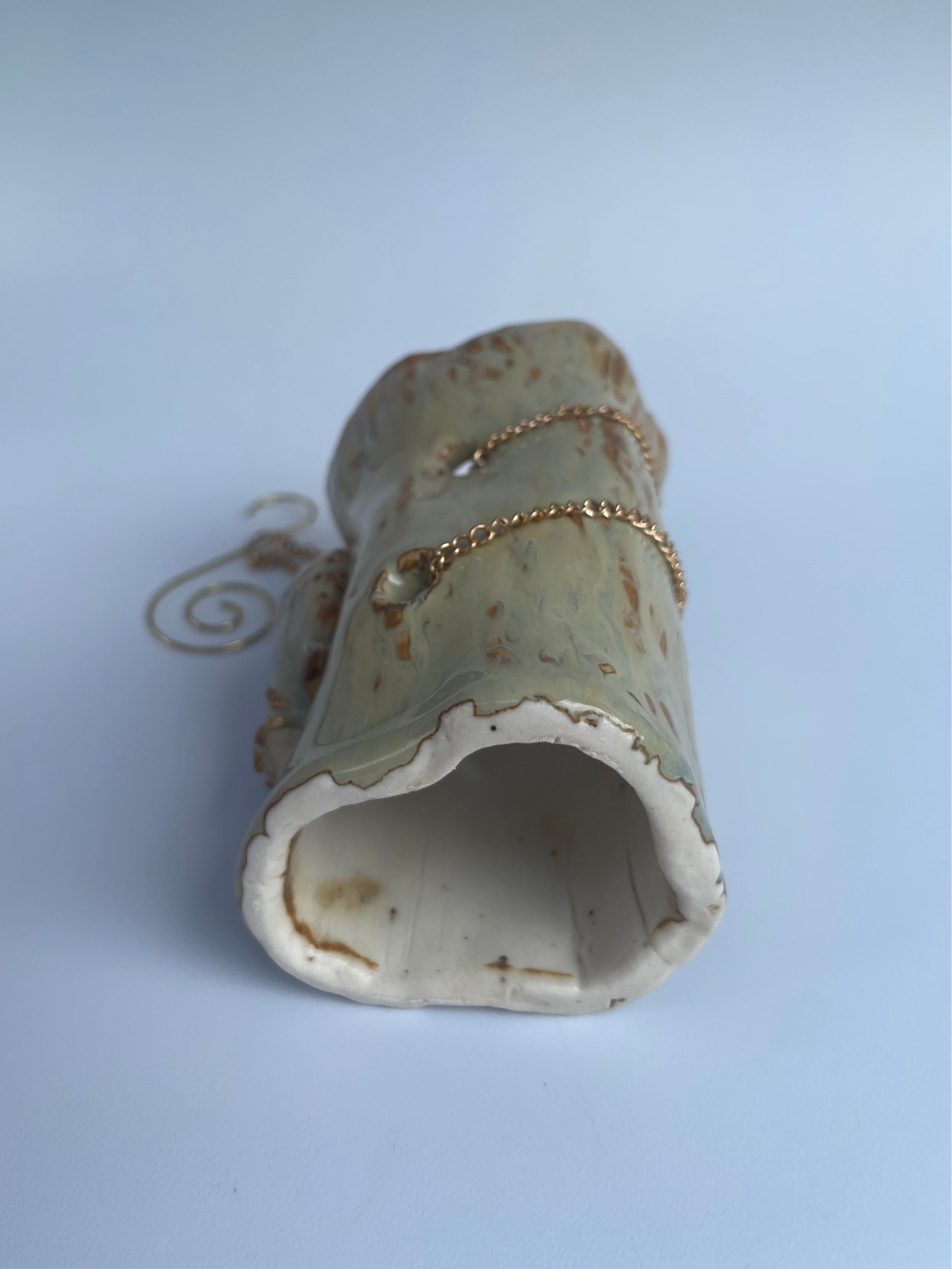 Hanging Log Planter - Snail