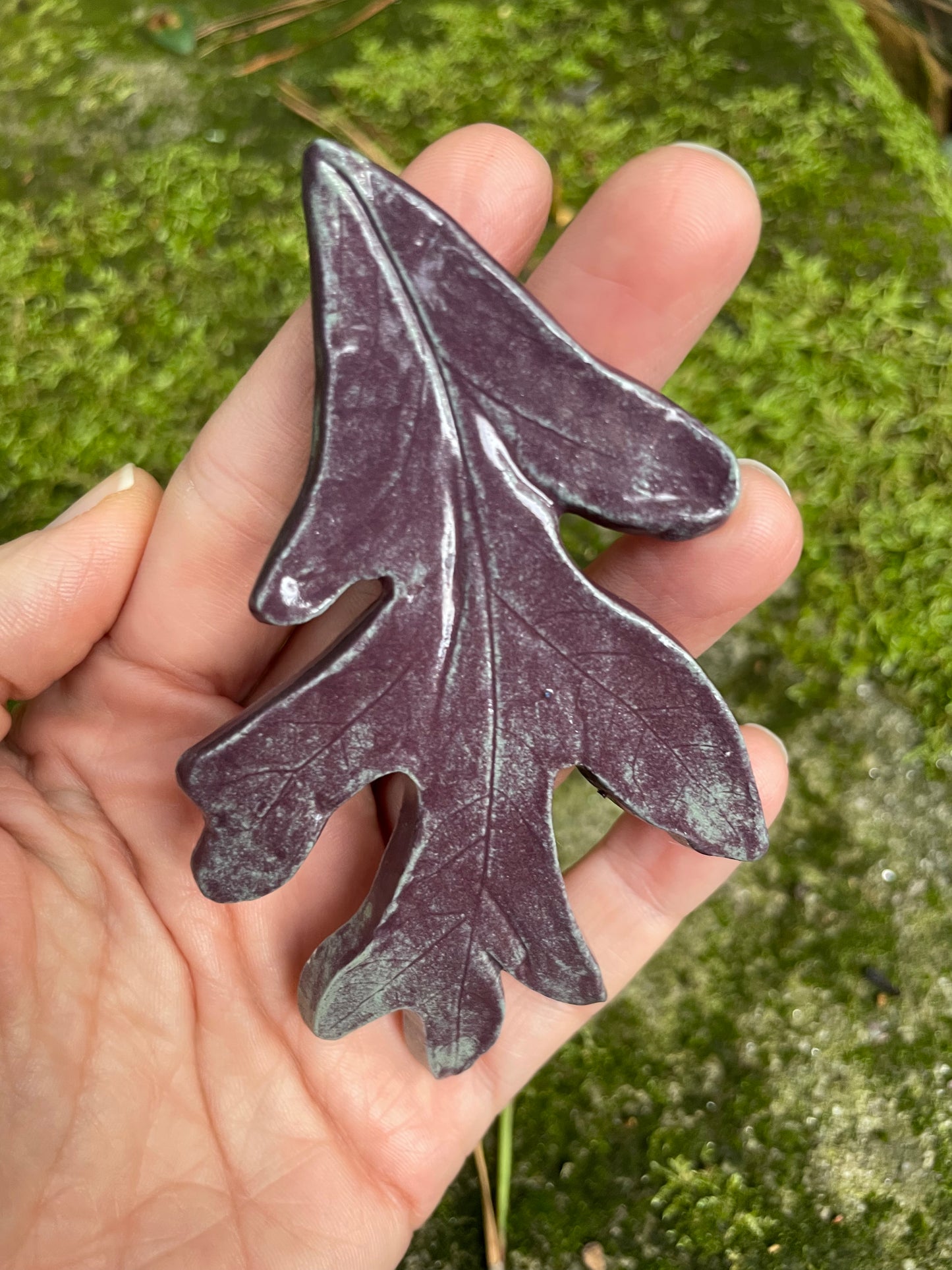 Oak Hair Clip - Purple Mint